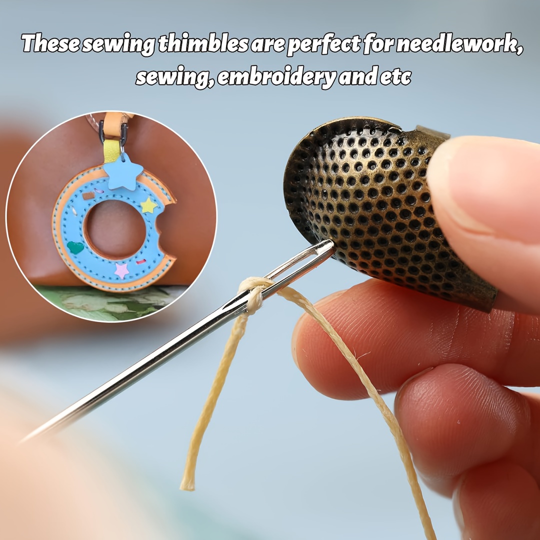 Sewing Thimble Metal - Dikiş Yüksükleri, Ayarlanabilir Metal Dikiş Yüksük
