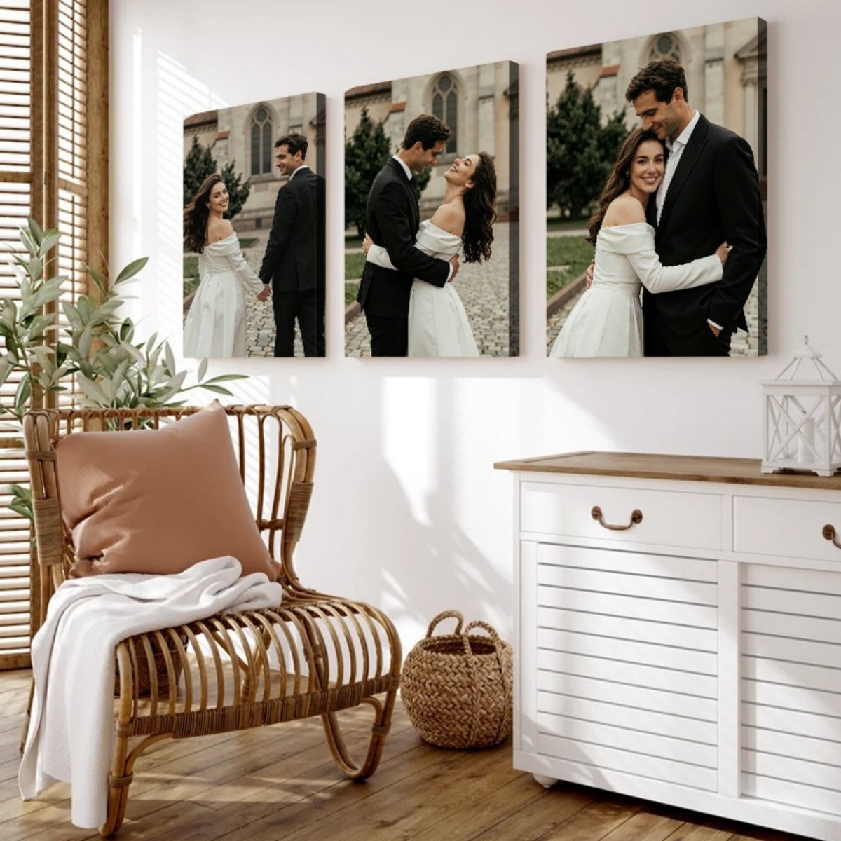 Sewing Custom - 3'lü Özel Fotoğraf Kanvas Baskı Seti