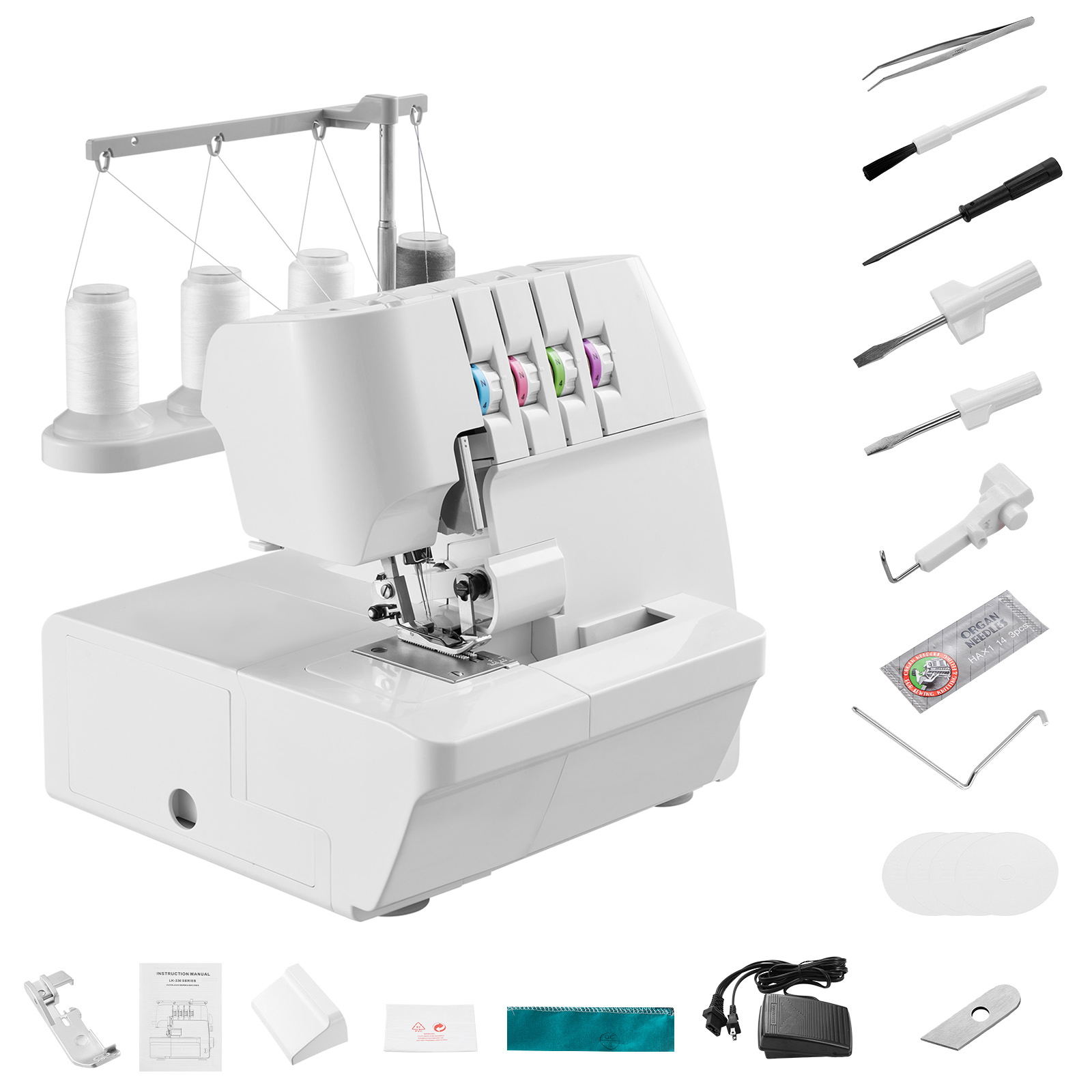 Sewing Machine Yarn - SucceBuy Serger Overlok Dikiş Makinesi Dakikada