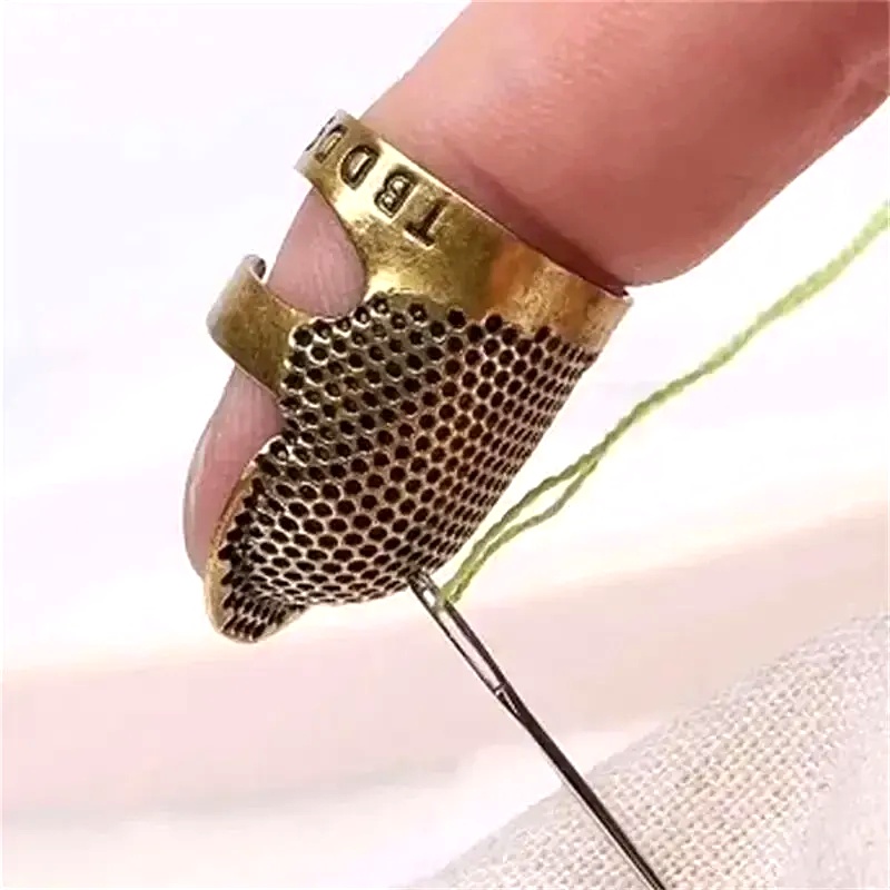 Sewing Thimble Metal - Ayarlanabilir Vintage Dikiş Yüksüğü El Yapımı