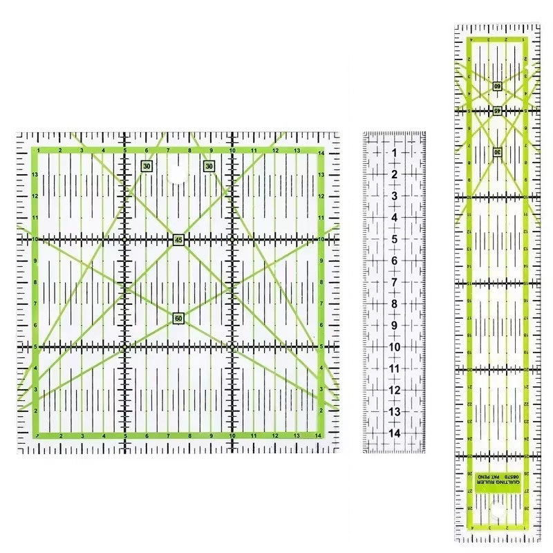 Sewing Gauge Ruler - 1/2 adet 15 cm Kapitone Patchwork