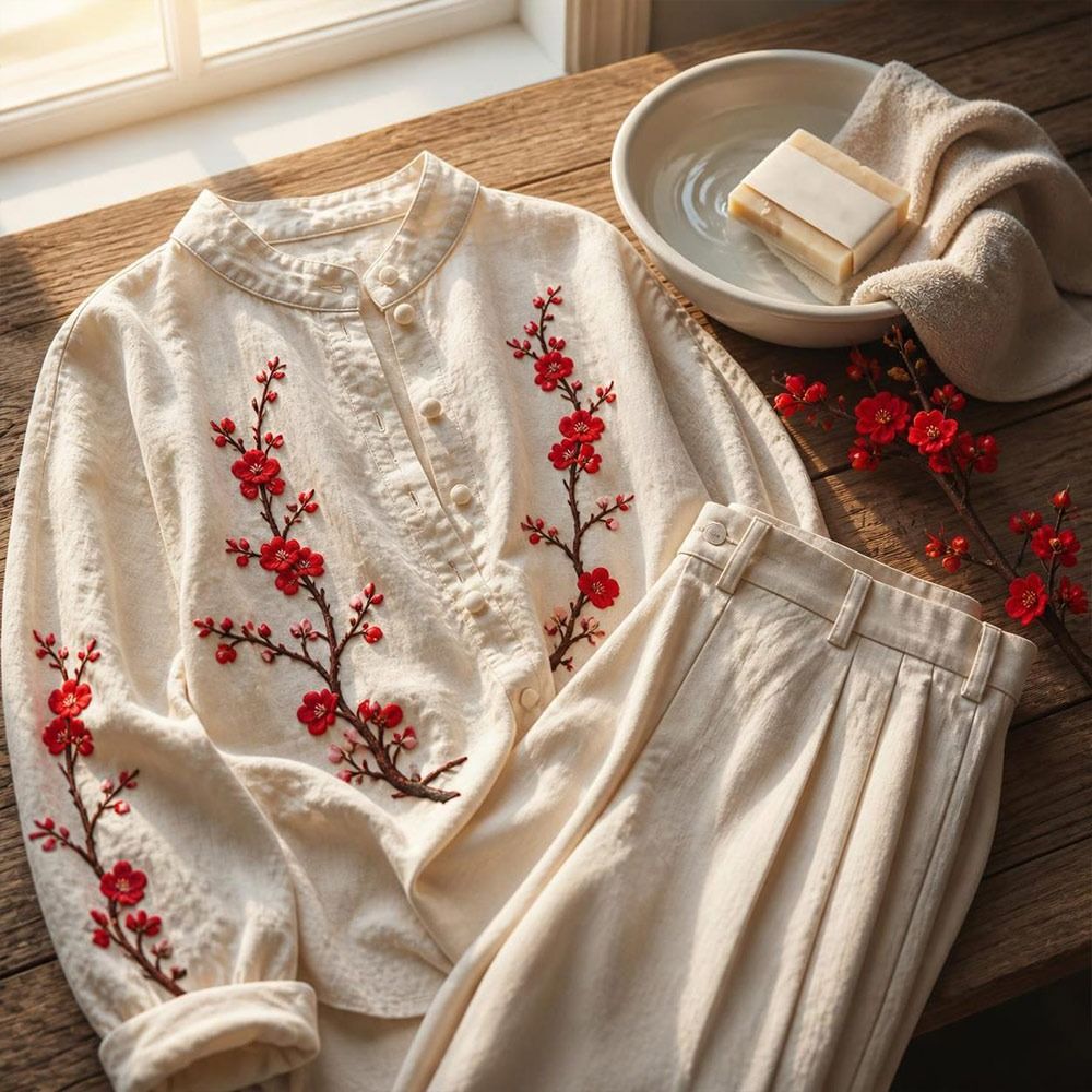 Sewing And Textile - Kendin Yap Kiraz Çiçeği Ütüyle Yapışan