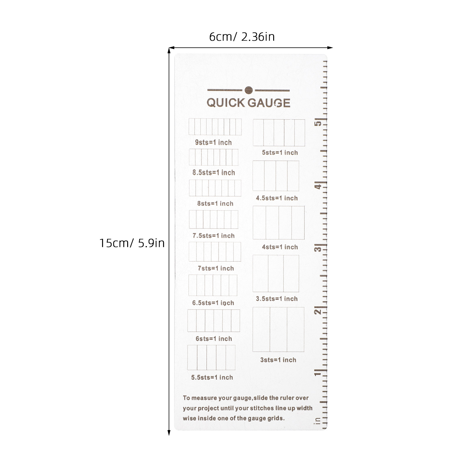 2 Adet Örgü Ölçü Cetveli Akril - Sewing Gauge Ruler incelemesi ve fiyatı