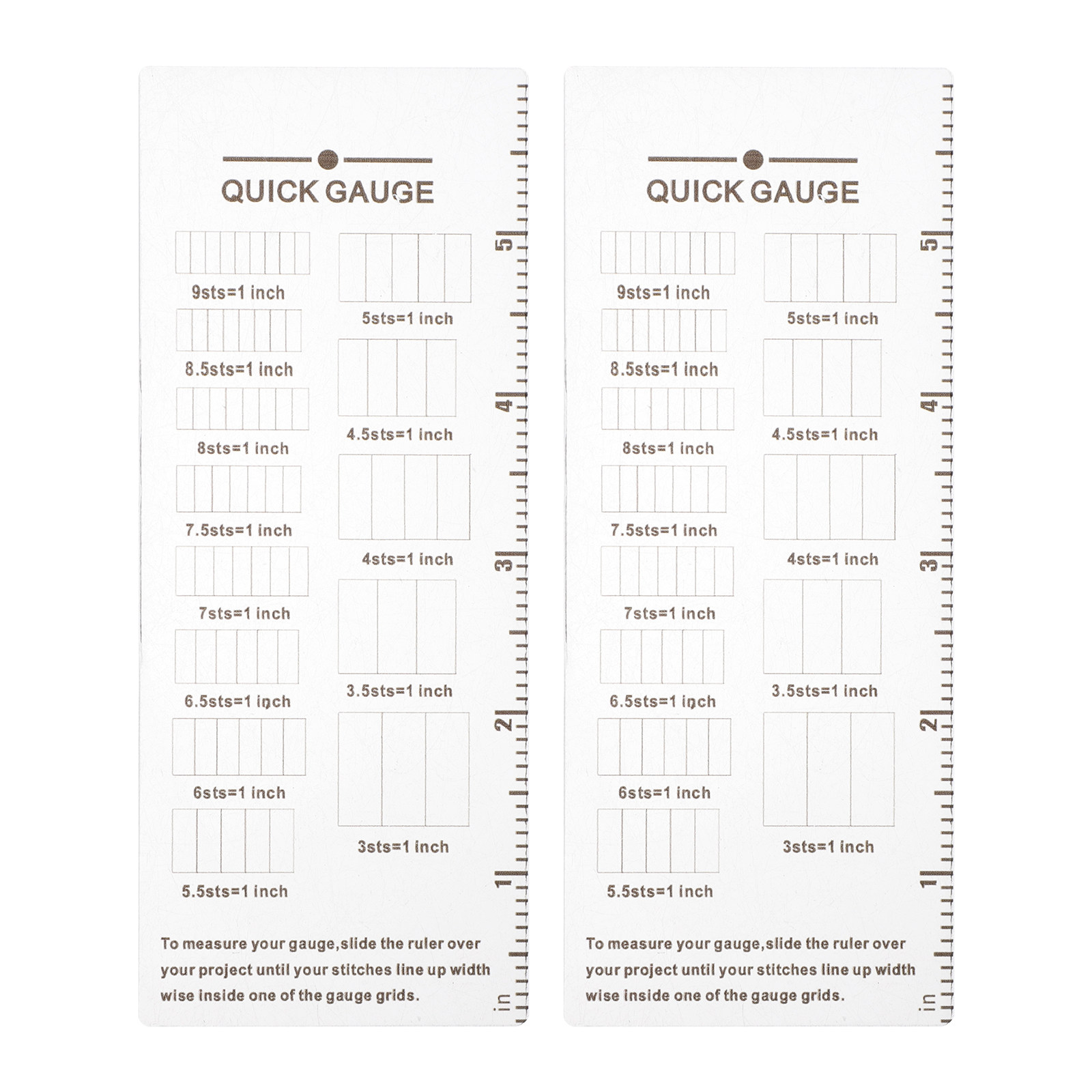 2 Adet Örgü Ölçü Cetveli Akril - Sewing Gauge Ruler incelemesi ve fiyatı