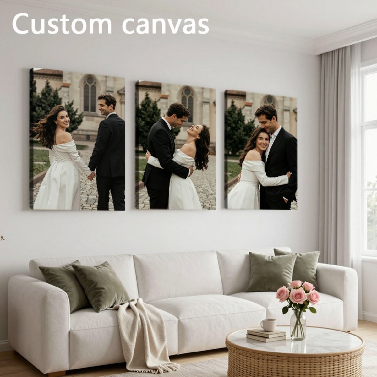 3'lü Özel Fotoğraf Kanvas Bask - Sewing Custom incelemesi ve fiyatı