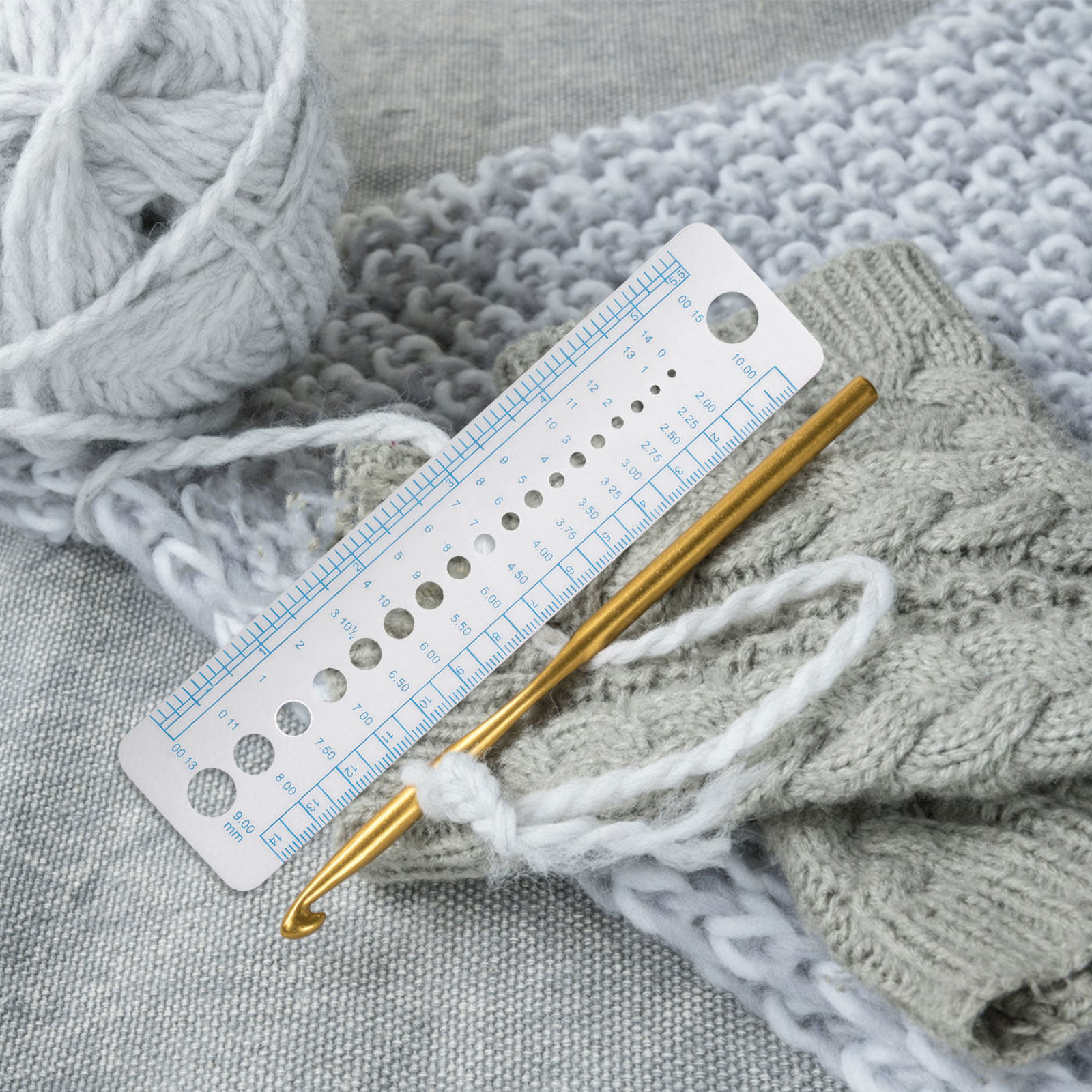 4 Adet Örgü İğnesi Ölçüm Aleti - Sewing Gauge Ruler incelemesi ve fiyatı