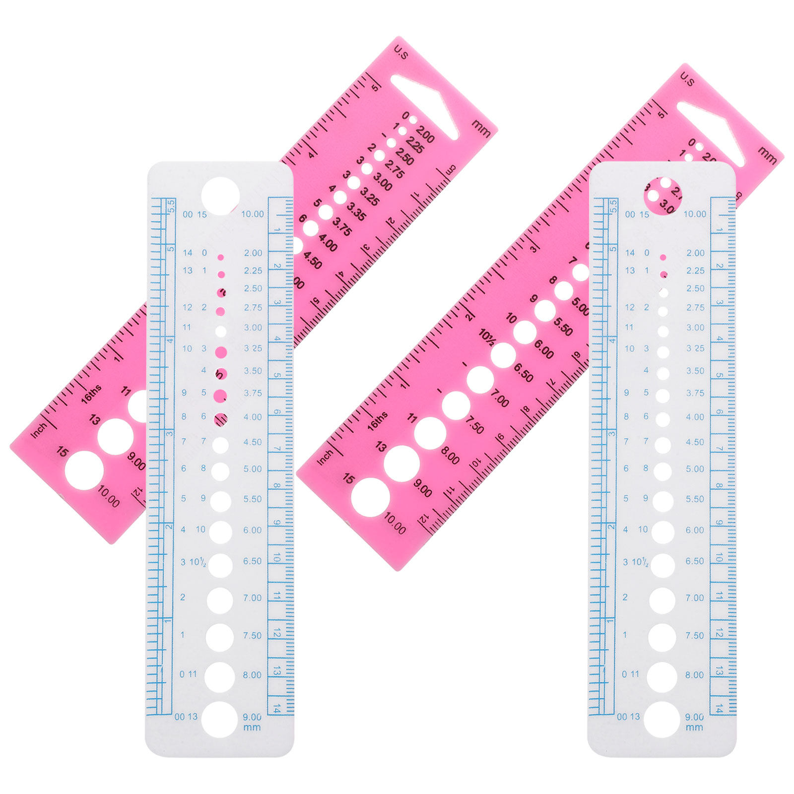 4 Adet Örgü İğnesi Ölçüm Aleti - Sewing Gauge Ruler incelemesi ve fiyatı
