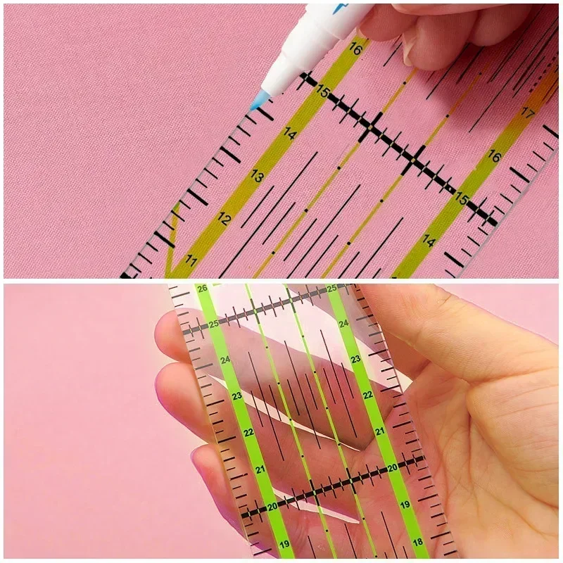 1/2 adet 15 cm Kapitone Patchw - Sewing Gauge Ruler incelemesi ve fiyatı
